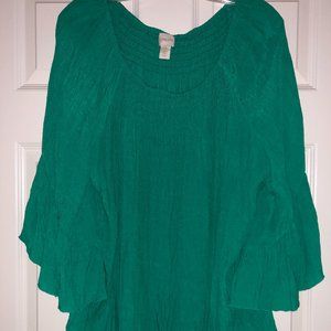 Chico's Green Blouse